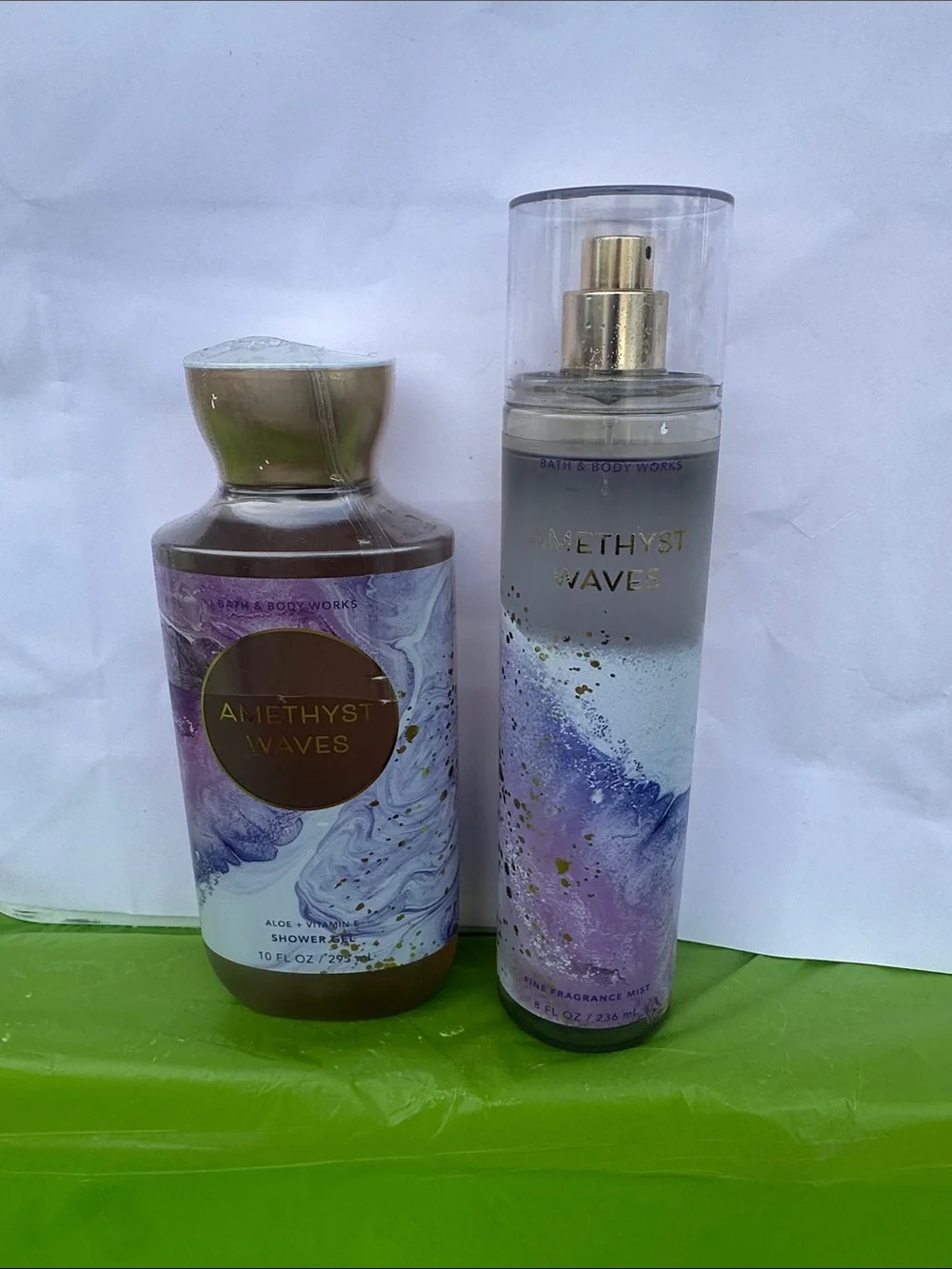 Bath & Body Works Amethyst Waves Body Wash & Fragrance Mist - Purple, Gold